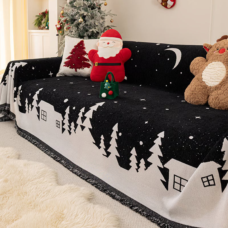 🎅 Christmas Special Edition❄christmas themed sofa cover