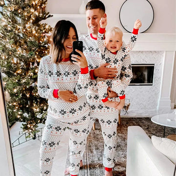 White ballet Matching Family Christmas Pajamas-Dog Pajamas Included