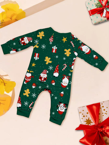 Matching Family Christmas Pajamas - Green/White Noel