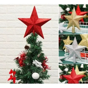 Golden Star Christmas Tree Topper – 20cm