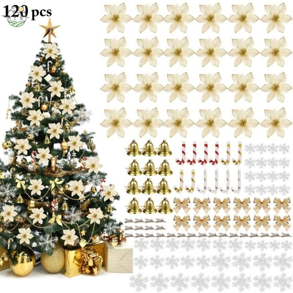 Christmas Tree Decoration Set – 120 Pieces