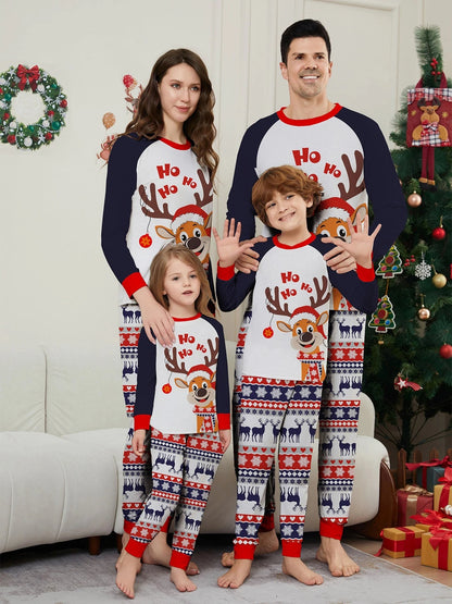 Matching Family Christmas Pajamas - Elk Hohoho