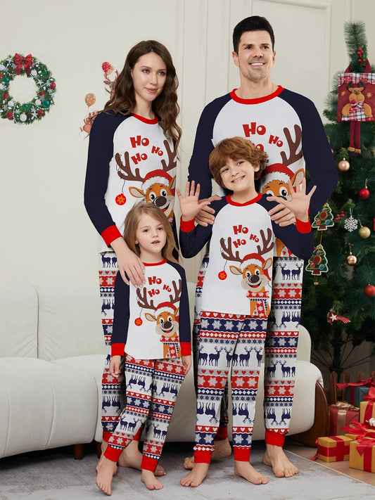 Matching Family Christmas Pajamas - Elk Hohoho