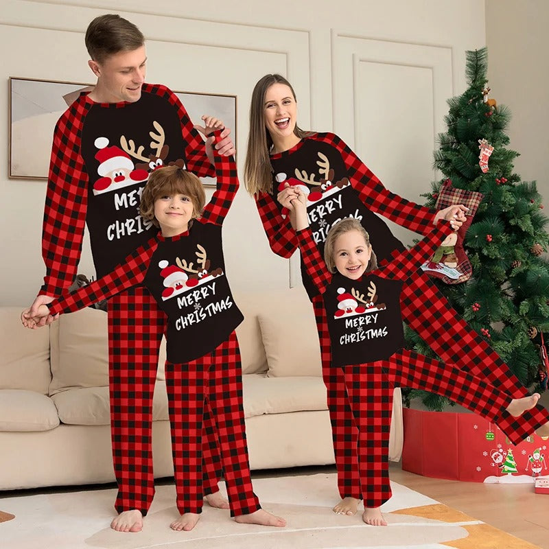 Matching Family Christmas Pajamas - Noel ELk