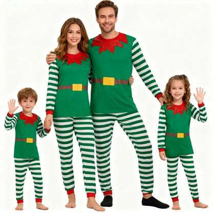 Matching Family Christmas Pajamas -  Elf Family