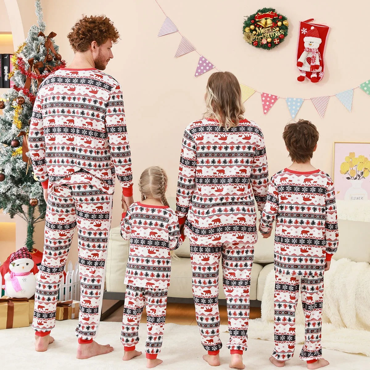 Matching Family Christmas Pajamas - BearXmas