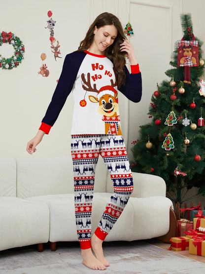 Matching Family Christmas Pajamas - Elk Hohoho