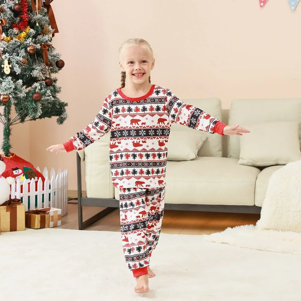 Matching Family Christmas Pajamas - BearXmas