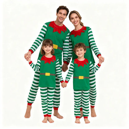 Matching Family Christmas Pajamas -  Elf Family