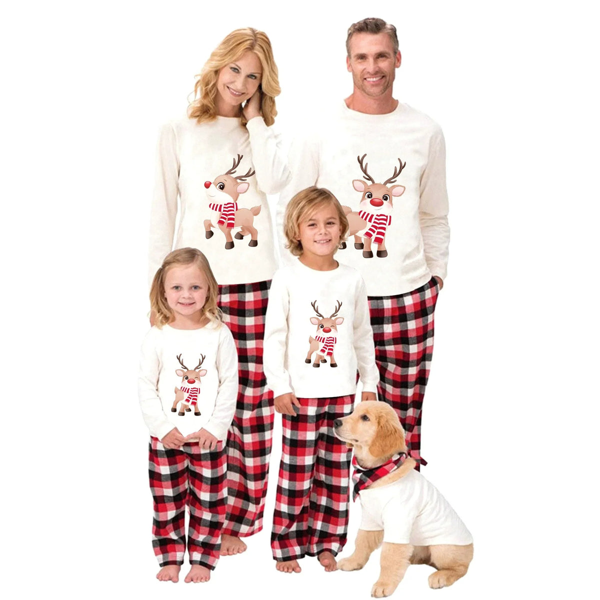 Matching Family Christmas Pajamas - Baby Elk