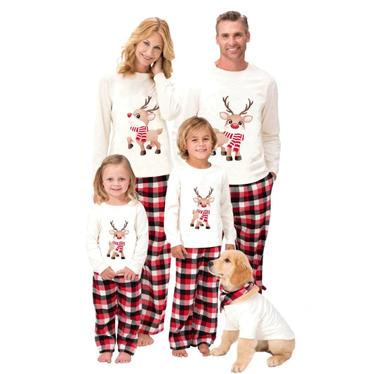 Matching Family Christmas Pajamas - Baby Elk